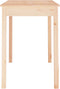vidaXL - Eettafel - 110x55x75 - cm - massief - grenenhout