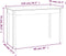 vidaXL - Eettafel - 110x55x75 - cm - massief - grenenhout