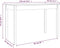 vidaXL - Eettafel - 110x55x75 - cm - massief - grenenhout - wasbruin