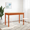 vidaXL - Eettafel - 110x55x75 - cm - massief - grenenhout - wasbruin