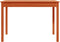 vidaXL - Eettafel - 110x55x75 - cm - massief - grenenhout - wasbruin