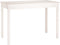 vidaXL - Eettafel - 110x55x75 - cm - massief - grenenhout - wit