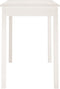 vidaXL - Eettafel - 110x55x75 - cm - massief - grenenhout - wit
