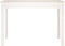 vidaXL - Eettafel - 110x55x75 - cm - massief - grenenhout - wit