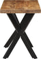 vidaXL - Eettafel - 110x55x75 - cm - massief - mangohout