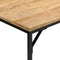 vidaXL - Eettafel - 110x55x75 - cm - massief - ruw - mangohout - en - ijzer
