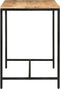 vidaXL - Eettafel - 110x55x75 - cm - massief - ruw - mangohout - en - ijzer