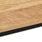 vidaXL - Eettafel - 110x55x75 - cm - massief - ruw - mangohout - en - ijzer
