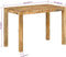 vidaXL - Eettafel - 110x55x76 - cm - massief - mangohout