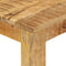 vidaXL - Eettafel - 110x55x76 - cm - massief - mangohout