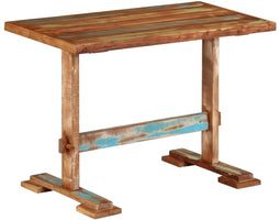 vidaXL - Eettafel - 110x55x78 - cm - massief - gerecycled - hout