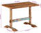 vidaXL - Eettafel - 110x55x78 - cm - massief - gerecycled - hout