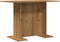 vidaXL - Eettafel - 110x60x75 - cm - bewerkt - hout - artisanaal - eikenkleurig