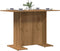 vidaXL - Eettafel - 110x60x75 - cm - bewerkt - hout - artisanaal - eikenkleurig