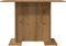 vidaXL - Eettafel - 110x60x75 - cm - bewerkt - hout - artisanaal - eikenkleurig