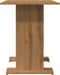 vidaXL - Eettafel - 110x60x75 - cm - bewerkt - hout - artisanaal - eikenkleurig