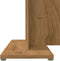 vidaXL - Eettafel - 110x60x75 - cm - bewerkt - hout - artisanaal - eikenkleurig