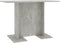 vidaXL - Eettafel - 110x60x75 - cm - bewerkt - hout - betongrijs