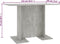 vidaXL - Eettafel - 110x60x75 - cm - bewerkt - hout - betongrijs