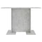 vidaXL - Eettafel - 110x60x75 - cm - bewerkt - hout - betongrijs