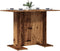 vidaXL - Eettafel - 110x60x75 - cm - bewerkt - hout - oud - houtkleurig