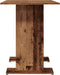 vidaXL - Eettafel - 110x60x75 - cm - bewerkt - hout - oud - houtkleurig
