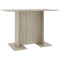 vidaXL - Eettafel - 110x60x75 - cm - bewerkt - hout - sonoma - eikenkleurig