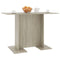 vidaXL - Eettafel - 110x60x75 - cm - bewerkt - hout - sonoma - eikenkleurig