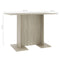 vidaXL - Eettafel - 110x60x75 - cm - bewerkt - hout - sonoma - eikenkleurig