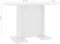 vidaXL - Eettafel - 110x60x75 - cm - bewerkt - hout - wit