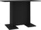 vidaXL - Eettafel - 110x60x75 - cm - bewerkt - hout - zwart