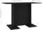 vidaXL - Eettafel - 110x60x75 - cm - bewerkt - hout - zwart