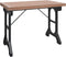 vidaXL - Eettafel - 110x65x82 - cm - massief - vurenhout - en - ijzer