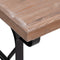 vidaXL - Eettafel - 110x65x82 - cm - massief - vurenhout - en - ijzer
