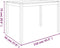 vidaXL - Eettafel - 110x70x75 - cm - massief - acaciahout