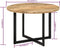 vidaXL - Eettafel - 110x75 - cm - massief - mangohout