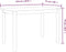 vidaXL - Eettafel - 114x71x75 - cm - massief - rubberwood - wit