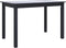 vidaXL - Eettafel - 114x71x75 - cm - massief - rubberwood - zwart