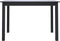 vidaXL - Eettafel - 114x71x75 - cm - massief - rubberwood - zwart
