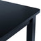 vidaXL - Eettafel - 114x71x75 - cm - massief - rubberwood - zwart