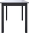 vidaXL - Eettafel - 114x71x75 - cm - massief - rubberwood - zwart