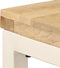 vidaXL - Eettafel - 115x55x76 - cm - massief - mangohout - en - staal