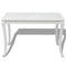 vidaXL - Eettafel - 116x66x76 - cm - hoogglans - wit