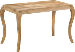 vidaXL - Eettafel - 118x60x76 - cm - massief - mangohout