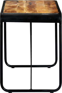 vidaXL - Eettafel - 118x60x76 - cm - massief - ruw - mangohout
