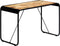 vidaXL - Eettafel - 118x60x76 - cm - massief - ruw - mangohout