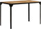 vidaXL - Eettafel - 120 - cm - massief - ruw - mangohout - en - staal