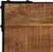 vidaXL - Eettafel - 120 - cm - massief - ruw - mangohout - en - staal