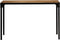 vidaXL - Eettafel - 120 - cm - massief - ruw - mangohout - en - staal