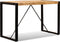 vidaXL - Eettafel - 120 - cm - massief - ruw - mangohout